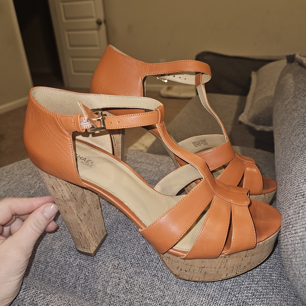 Michael Kors Orange Platform Sandals